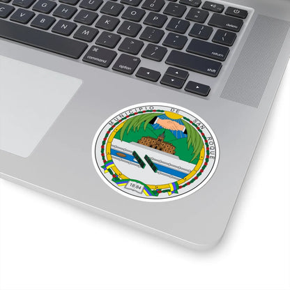 Escudo de San Roque Antioquia (Colombia) (Coat of Arms) STICKER Vinyl Kiss-Cut Decal - The Sticker Space