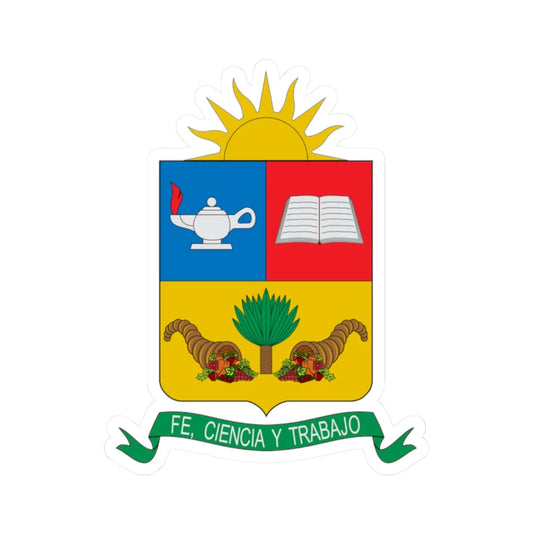 Escudo de San Vicente Ferrer (Colombia) (Coat of Arms) STICKER Vinyl Kiss-Cut Decal 2 Inch White - The Sticker Space