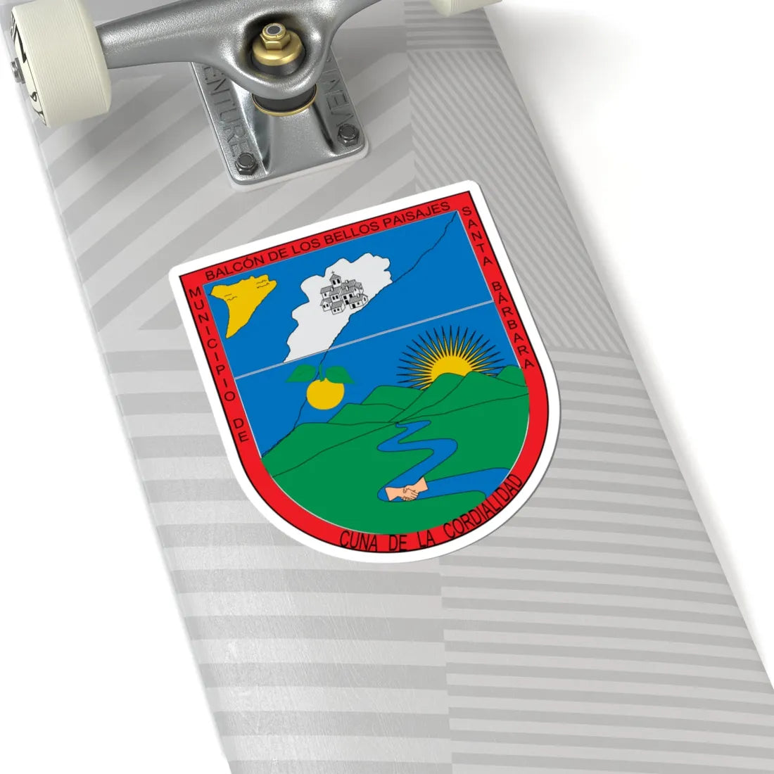 Escudo de Santa Bárbara Antioquia (Colombia) (Coat of Arms) STICKER Vinyl Kiss-Cut Decal - The Sticker Space