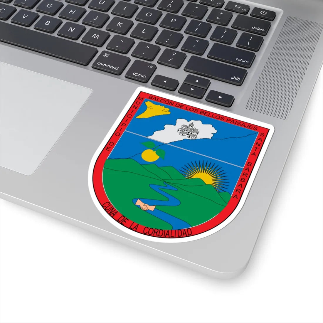 Escudo de Santa Bárbara Antioquia (Colombia) (Coat of Arms) STICKER Vinyl Kiss-Cut Decal - The Sticker Space