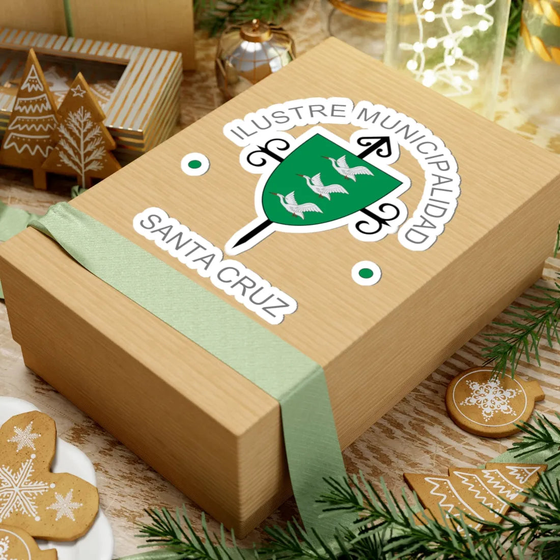 Escudo de Santa Cruz Chile (Chile) (Coat of Arms) STICKER Vinyl Kiss-Cut Decal - The Sticker Space