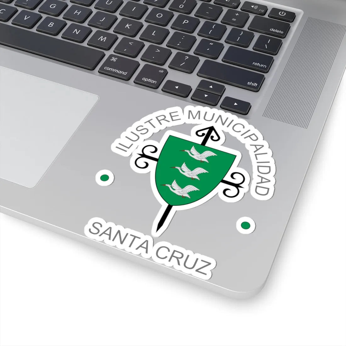 Escudo de Santa Cruz Chile (Chile) (Coat of Arms) STICKER Vinyl Kiss-Cut Decal - The Sticker Space
