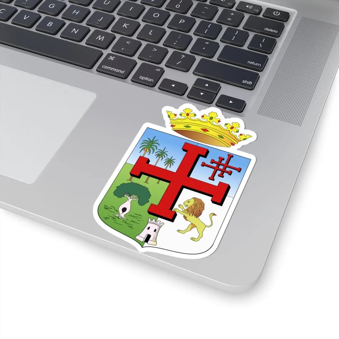 Escudo de Santa Cruz de la Sierra (Bolivia) (Coat of Arms) STICKER Vinyl Kiss-Cut Decal - The Sticker Space