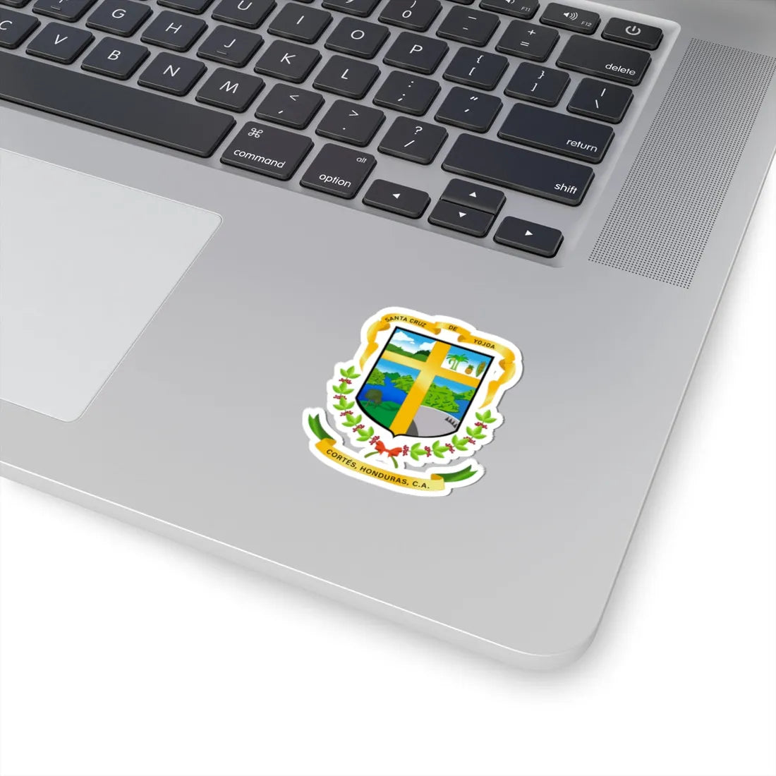 Escudo de Santa Cruz de Yojoa (Honduras) (Coat of Arms) STICKER Vinyl Kiss-Cut Decal - The Sticker Space
