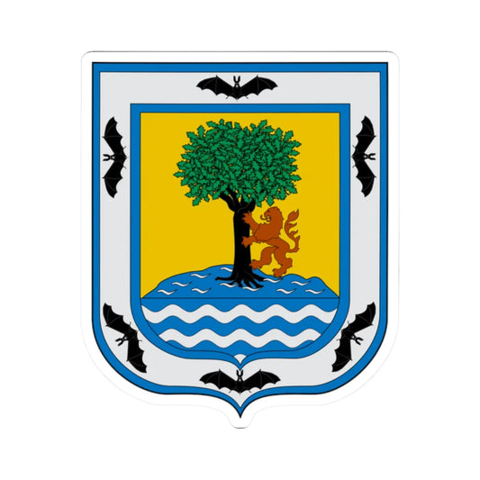 Escudo de Santa Fe de Antioquía (Colombia) (Coat of Arms) STICKER Vinyl Kiss-Cut Decal 2 Inch White - The Sticker Space