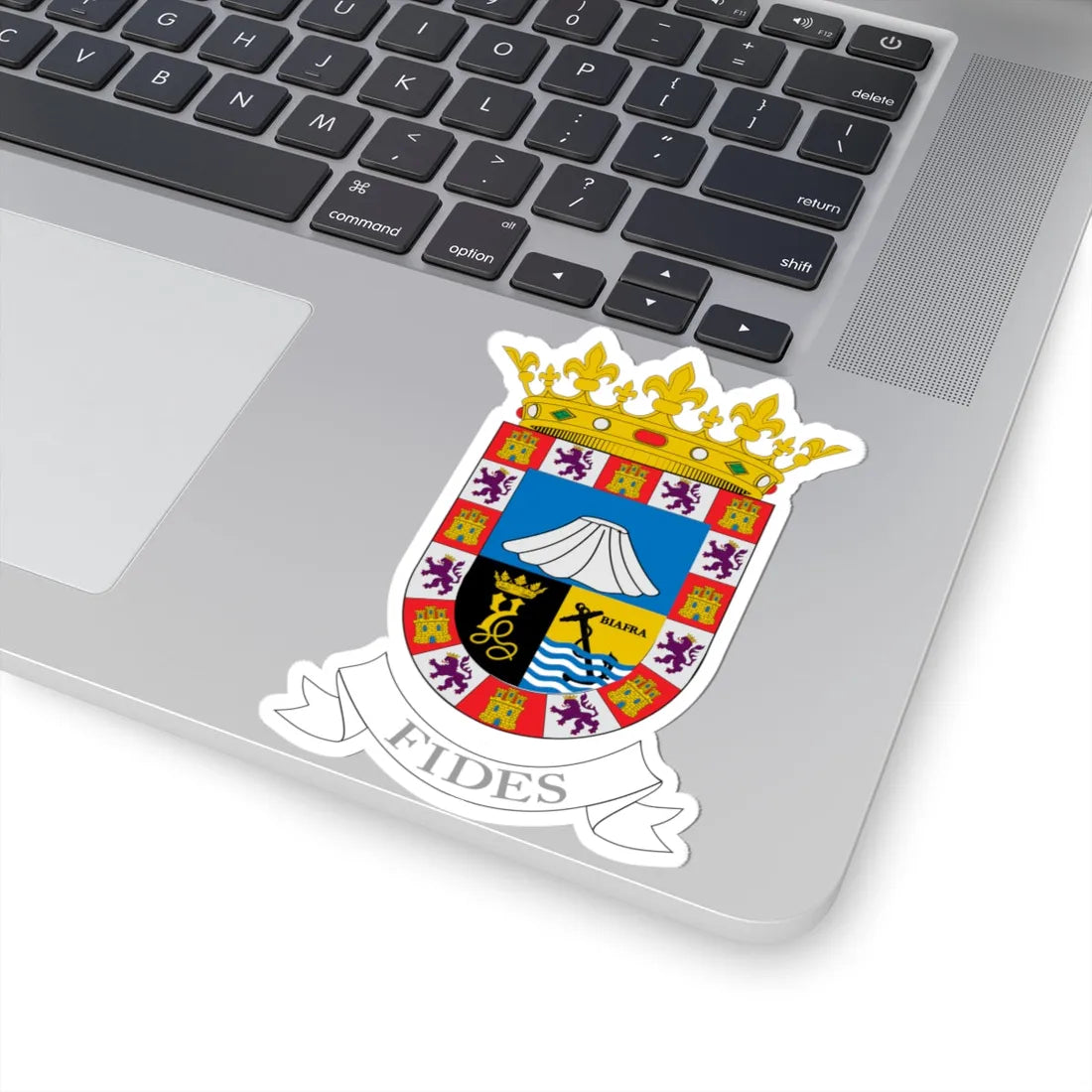 Escudo de Santa Isabel Guinea Española (Equatorial Guinea) (Coat of Arms) STICKER Vinyl Kiss-Cut Decal - The Sticker Space