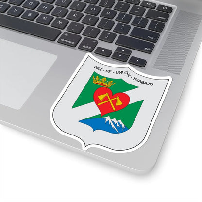 Escudo de Santa Isabel Tolima (Colombia) (Coat of Arms) STICKER Vinyl Kiss-Cut Decal - The Sticker Space