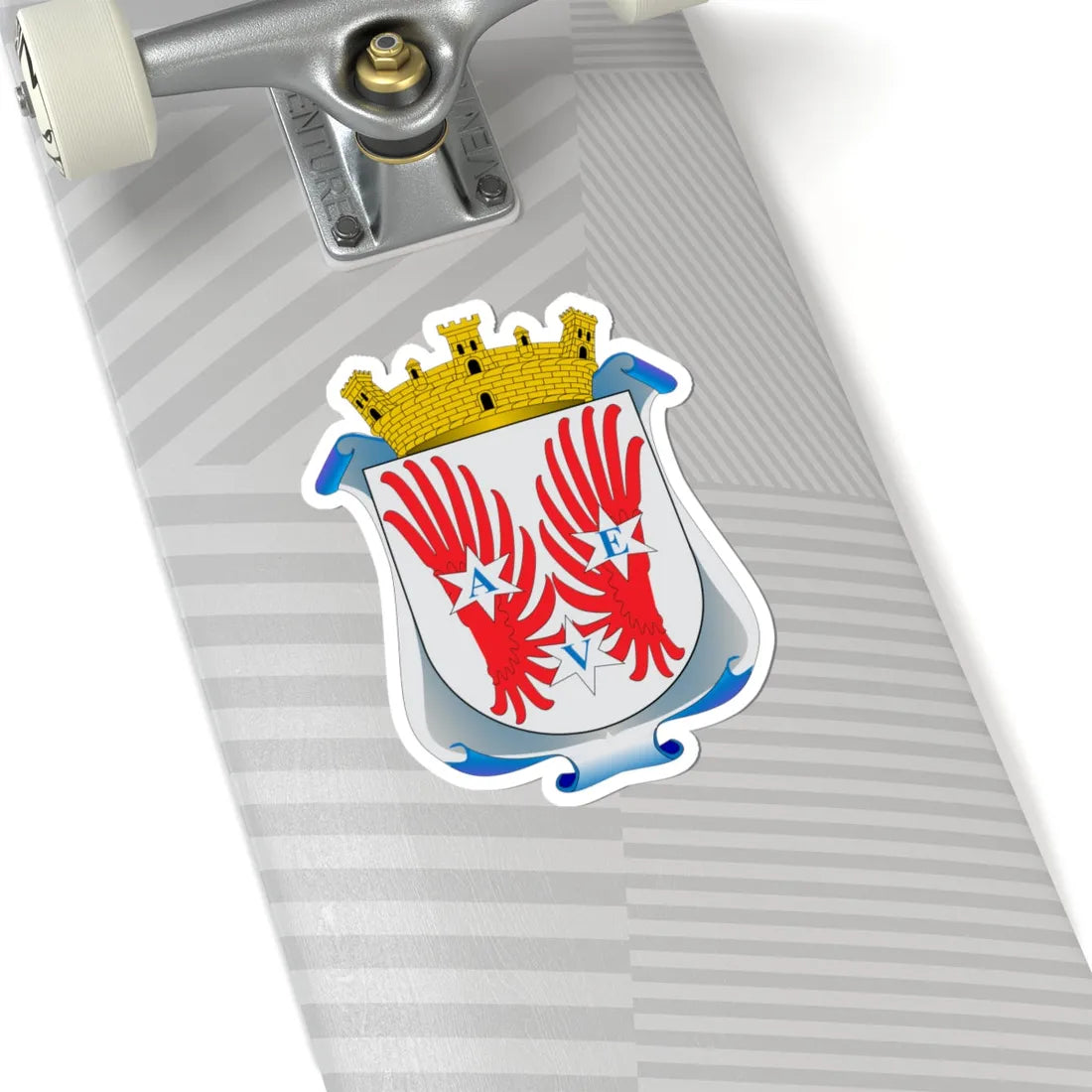 Escudo de Santa Maria de los Angeles (Mexico) (Coat of Arms) STICKER Vinyl Kiss-Cut Decal - The Sticker Space