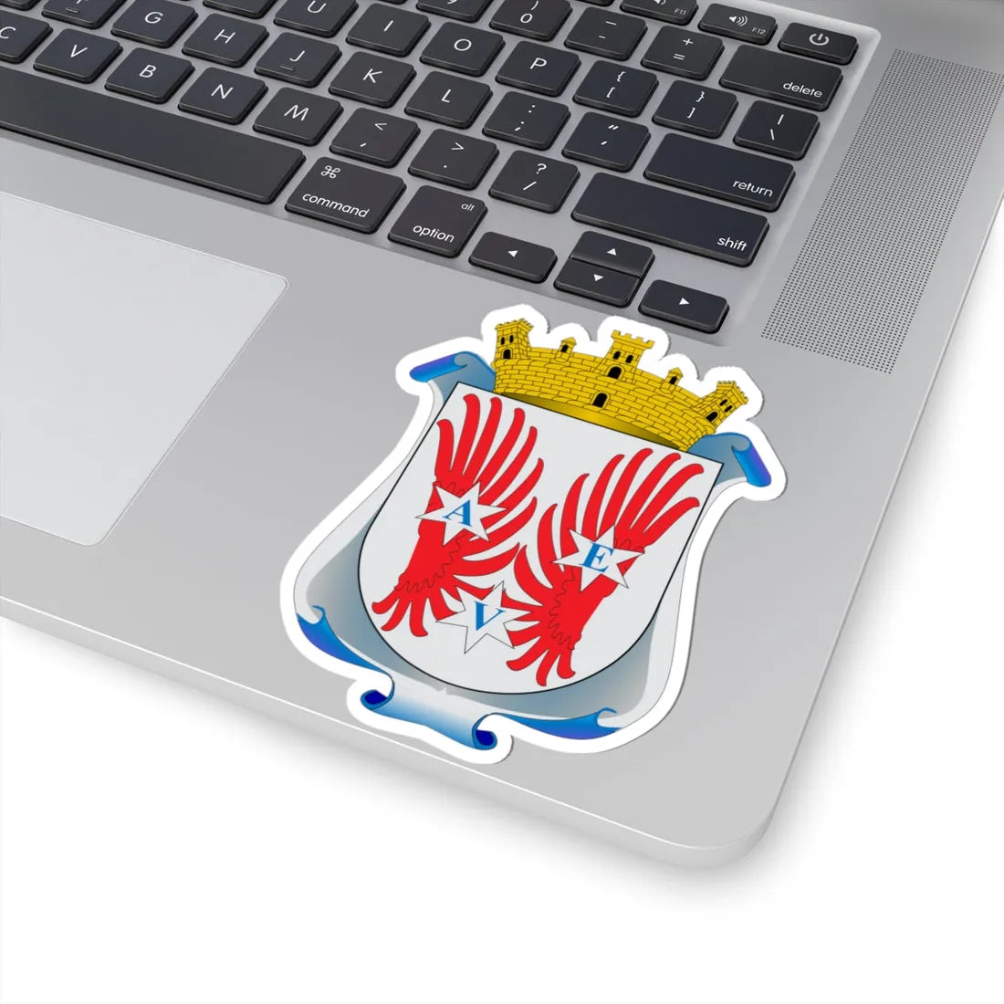 Escudo de Santa Maria de los Angeles (Mexico) (Coat of Arms) STICKER Vinyl Kiss-Cut Decal - The Sticker Space