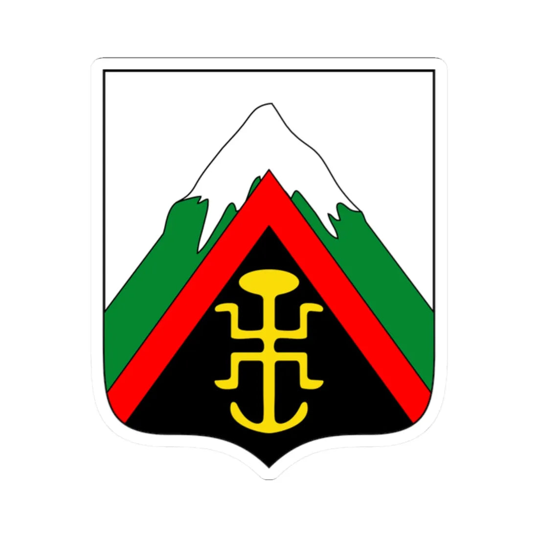 Escudo de Santa Maria Huila (Colombia) (Coat of Arms) STICKER Vinyl Kiss-Cut Decal 2 Inch White - The Sticker Space