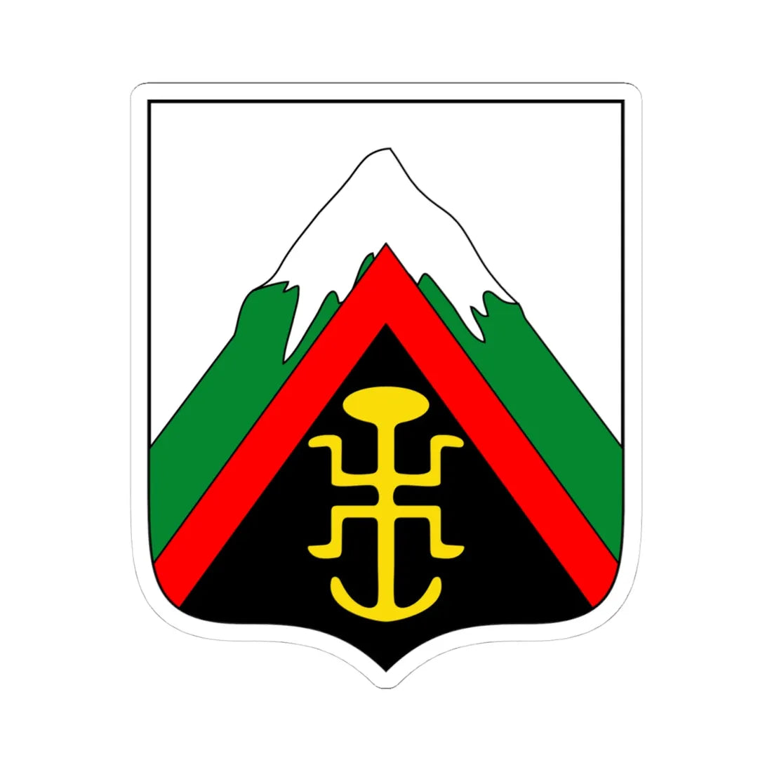 Escudo de Santa Maria Huila (Colombia) (Coat of Arms) STICKER Vinyl Kiss-Cut Decal 4 Inch White - The Sticker Space