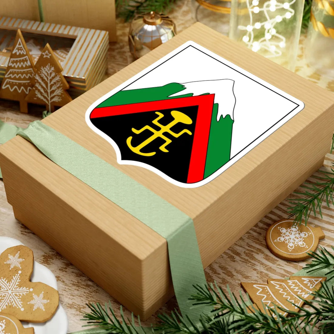 Escudo de Santa Maria Huila (Colombia) (Coat of Arms) STICKER Vinyl Kiss-Cut Decal - The Sticker Space