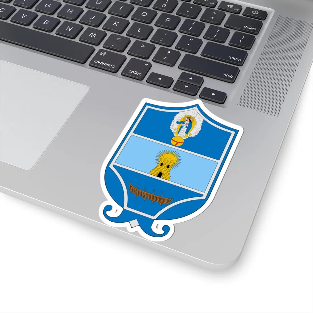 Escudo de Santa Marta Magdalena (Colombia) (Coat of Arms) STICKER Vinyl Kiss-Cut Decal - The Sticker Space