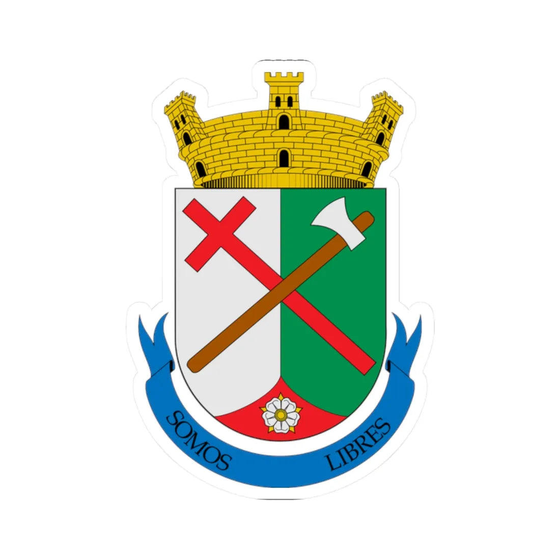 Escudo de Santa Rosa de Cabal (Colombia) (Coat of Arms) STICKER Vinyl Kiss-Cut Decal - The Sticker Space