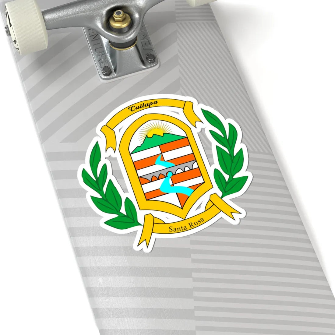 Escudo de Santa Rosa y Cuilapa (Guatemala) (Coat of Arms) STICKER Vinyl Kiss-Cut Decal - The Sticker Space