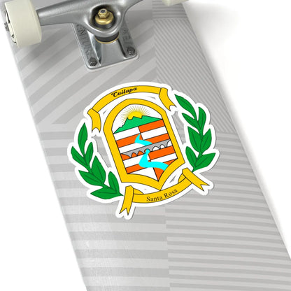 Escudo de Santa Rosa y Cuilapa (Guatemala) (Coat of Arms) STICKER Vinyl Kiss-Cut Decal - The Sticker Space