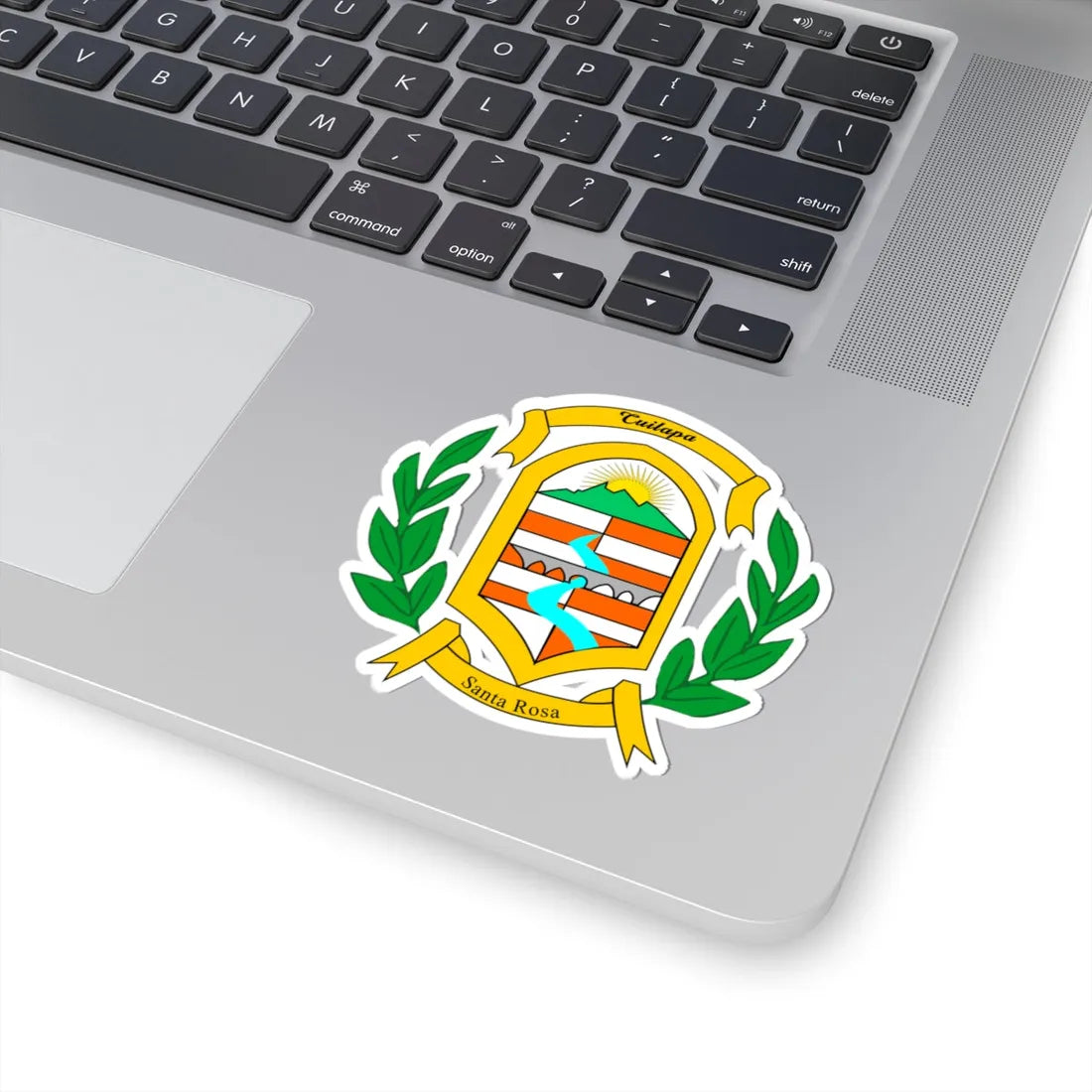 Escudo de Santa Rosa y Cuilapa (Guatemala) (Coat of Arms) STICKER Vinyl Kiss-Cut Decal - The Sticker Space