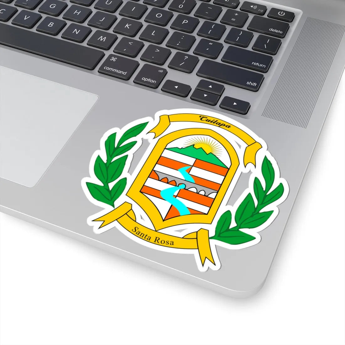 Escudo de Santa Rosa y Cuilapa (Guatemala) (Coat of Arms) STICKER Vinyl Kiss-Cut Decal - The Sticker Space
