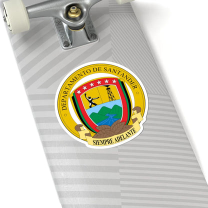 Escudo de Santander Colombia (Colombia) (Coat of Arms) STICKER Vinyl Kiss-Cut Decal - The Sticker Space
