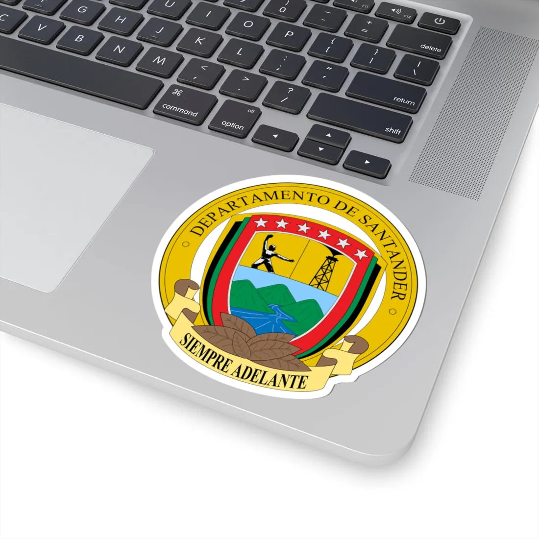 Escudo de Santander Colombia (Colombia) (Coat of Arms) STICKER Vinyl Kiss-Cut Decal - The Sticker Space