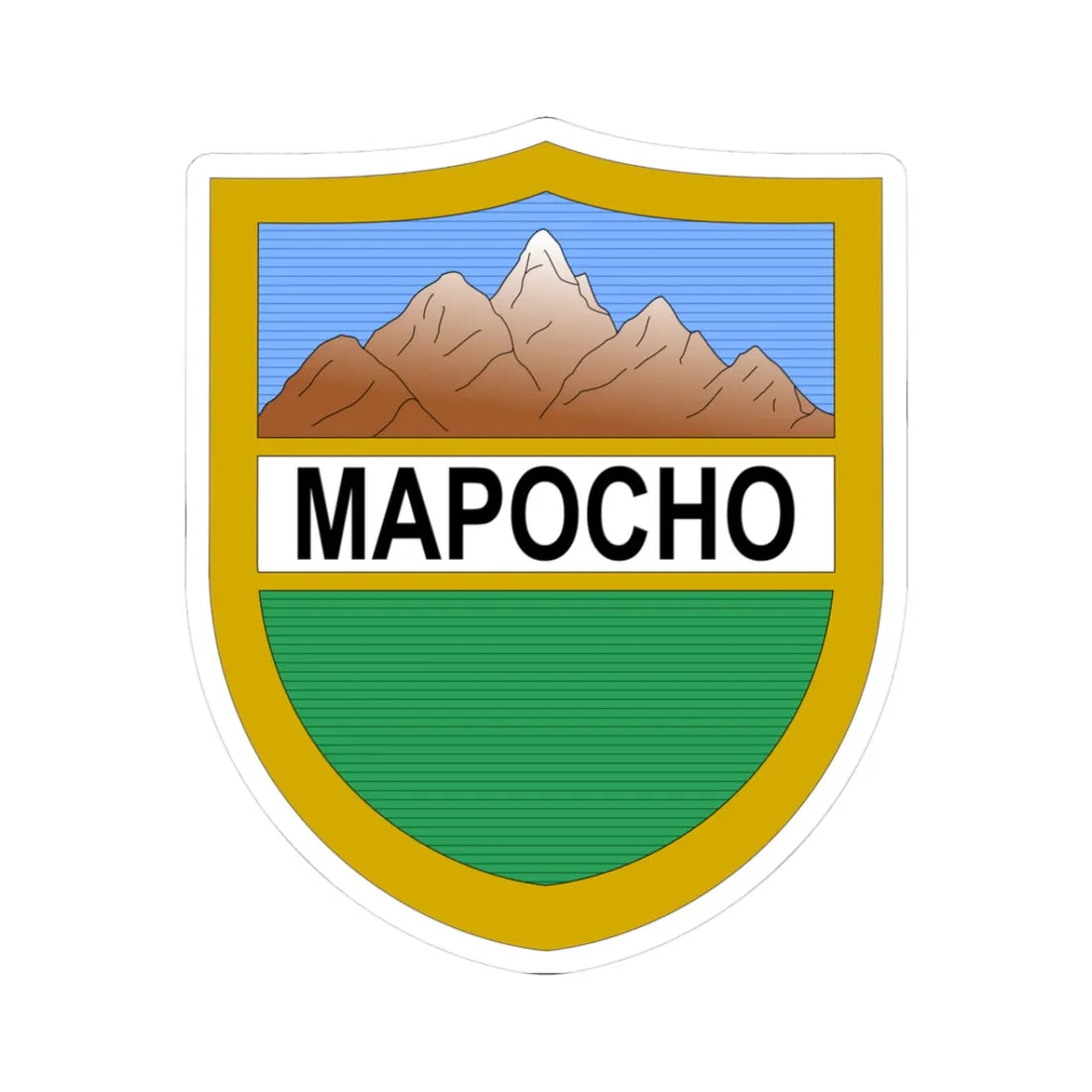 Escudo de Santiago Chile 1863-1913 (Chile) (Coat of Arms) STICKER Vinyl Kiss-Cut Decal - The Sticker Space