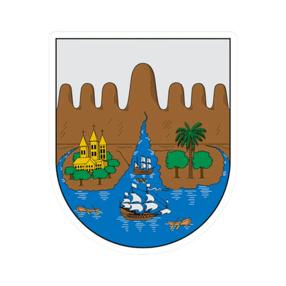 Escudo de Santiago de Cali (Colombia) (Coat of Arms) STICKER Vinyl Kiss-Cut Decal 2 Inch White - The Sticker Space