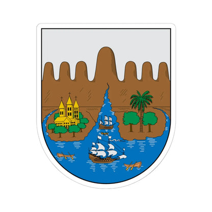Escudo de Santiago de Cali (Colombia) (Coat of Arms) STICKER Vinyl Kiss-Cut Decal 6 Inch White - The Sticker Space