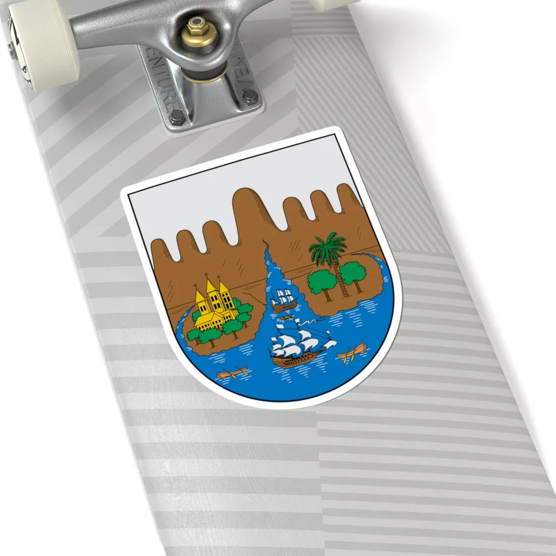 Escudo de Santiago de Cali (Colombia) (Coat of Arms) STICKER Vinyl Kiss-Cut Decal - The Sticker Space