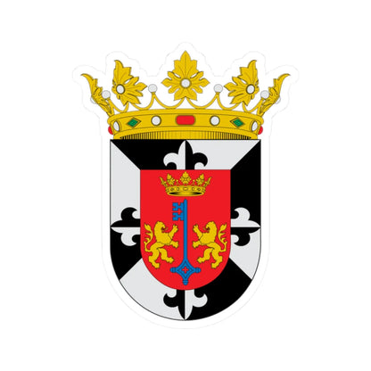 Escudo de Santo Domingo de Guzmán (Dominica) (Coat of Arms) STICKER Vinyl Kiss-Cut Decal 2 Inch White - The Sticker Space