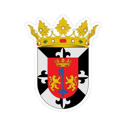 Escudo de Santo Domingo de Guzmán (Dominica) (Coat of Arms) STICKER Vinyl Kiss-Cut Decal 4 Inch White - The Sticker Space