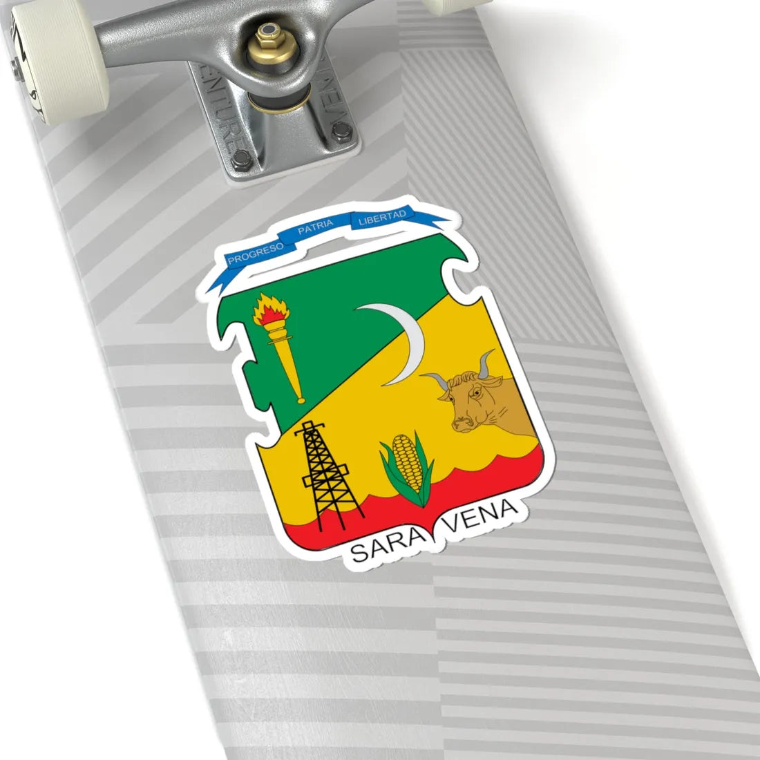 Escudo de Saravena (Colombia) (Coat of Arms) STICKER Vinyl Kiss-Cut Decal - The Sticker Space