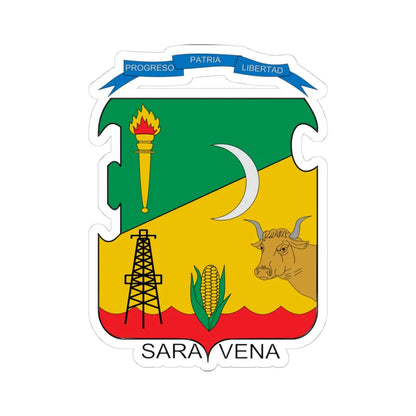 Escudo de Saravena (Colombia) (Coat of Arms) STICKER Vinyl Kiss-Cut Decal - The Sticker Space