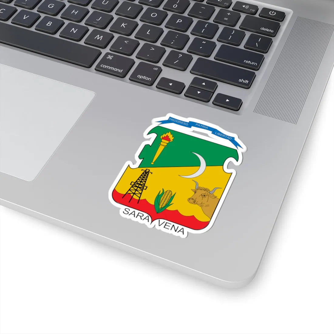 Escudo de Saravena (Colombia) (Coat of Arms) STICKER Vinyl Kiss-Cut Decal - The Sticker Space