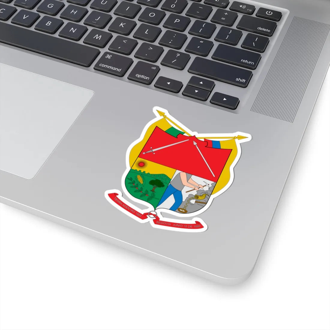 Escudo de Segovia Antioquia (Colombia) (Coat of Arms) STICKER Vinyl Kiss-Cut Decal - The Sticker Space