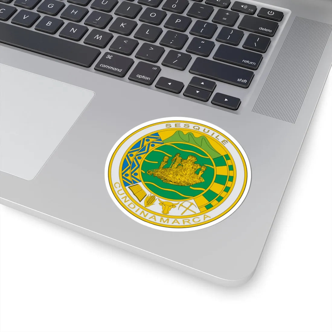 Escudo de Sesquilé (Colombia) (Coat of Arms) STICKER Vinyl Kiss-Cut Decal - The Sticker Space