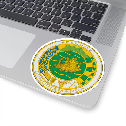 Escudo de Sesquilé (Colombia) (Coat of Arms) STICKER Vinyl Kiss-Cut Decal - The Sticker Space
