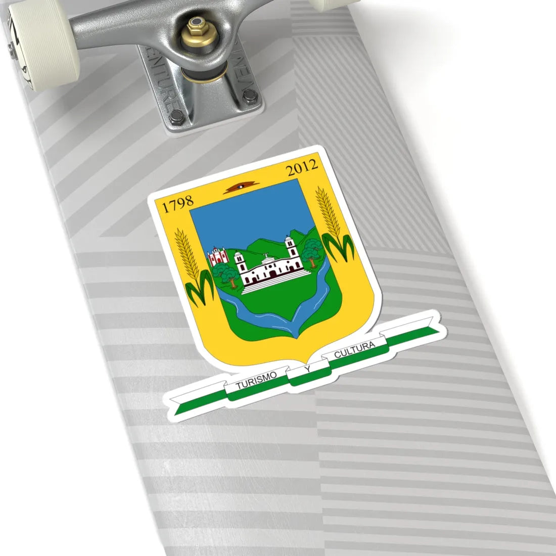 Escudo de Silvia - Cauca (Colombia) (Coat of Arms) STICKER Vinyl Kiss-Cut Decal - The Sticker Space