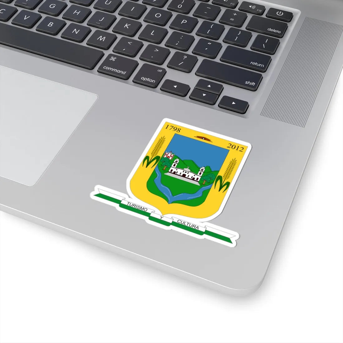 Escudo de Silvia - Cauca (Colombia) (Coat of Arms) STICKER Vinyl Kiss-Cut Decal - The Sticker Space