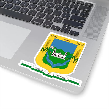 Escudo de Silvia - Cauca (Colombia) (Coat of Arms) STICKER Vinyl Kiss-Cut Decal - The Sticker Space