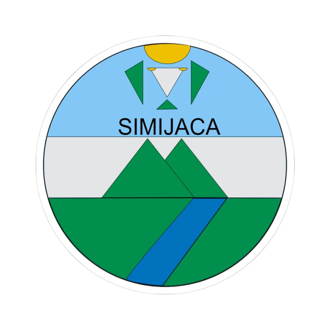 Escudo de Simijaca (Colombia) (Coat of Arms) STICKER Vinyl Kiss-Cut Decal - The Sticker Space