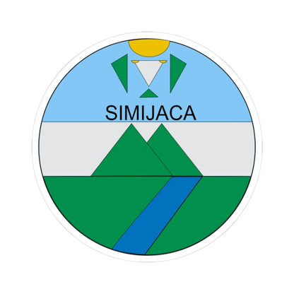 Escudo de Simijaca (Colombia) (Coat of Arms) STICKER Vinyl Kiss-Cut Decal - The Sticker Space