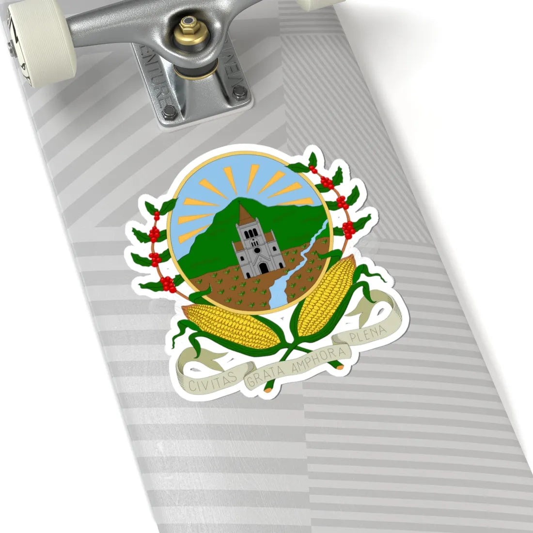 Escudo de Sonsón (Colombia) (Coat of Arms) STICKER Vinyl Kiss-Cut Decal - The Sticker Space