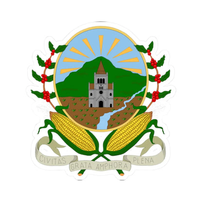 Escudo de Sonsón (Colombia) (Coat of Arms) STICKER Vinyl Kiss-Cut Decal - The Sticker Space