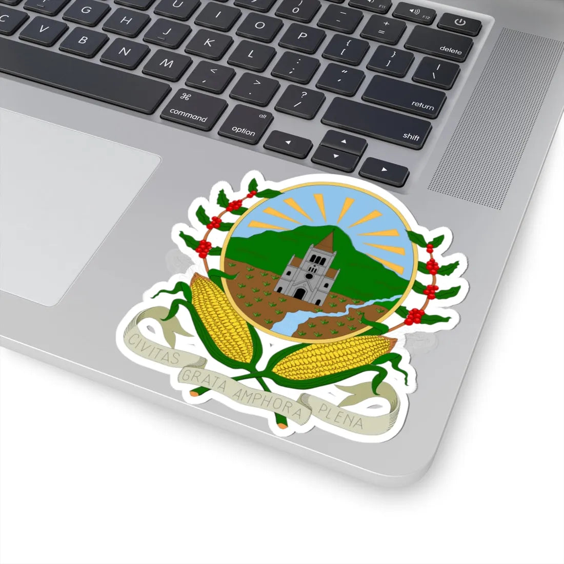 Escudo de Sonsón (Colombia) (Coat of Arms) STICKER Vinyl Kiss-Cut Decal - The Sticker Space