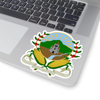 Escudo de Sonsón (Colombia) (Coat of Arms) STICKER Vinyl Kiss-Cut Decal - The Sticker Space