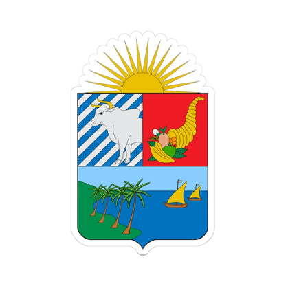Escudo de Sucre (Colombia) (Coat of Arms) STICKER Vinyl Kiss-Cut Decal 4 Inch White - The Sticker Space