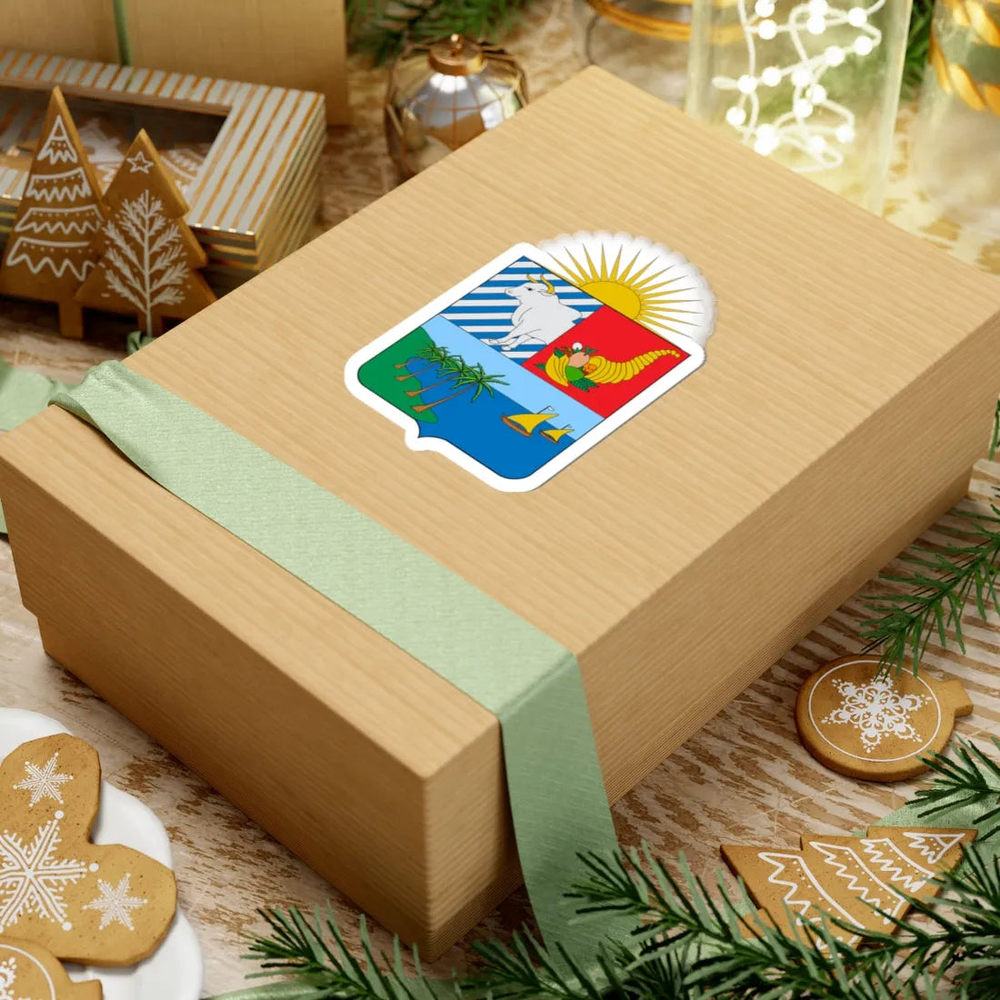 Escudo de Sucre (Colombia) (Coat of Arms) STICKER Vinyl Kiss-Cut Decal - The Sticker Space