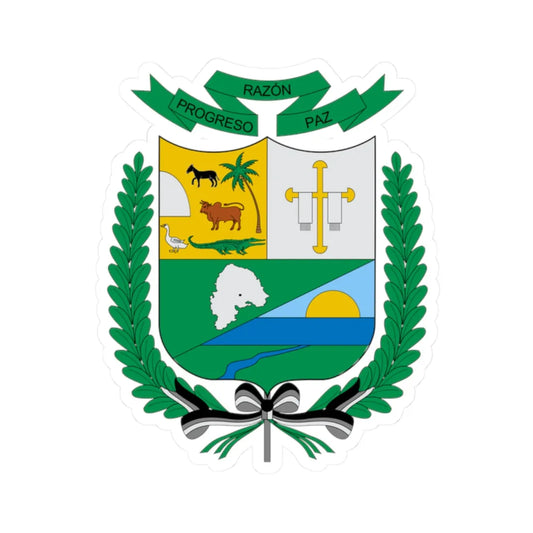 Escudo de Sucre Sucre (Colombia) (Coat of Arms) STICKER Vinyl Kiss-Cut Decal 2 Inch White - The Sticker Space