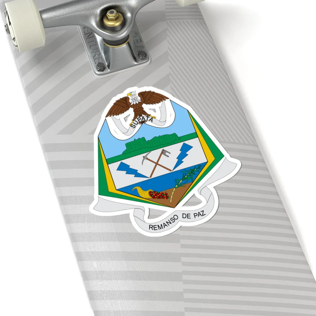 Escudo de Supatá (Colombia) (Coat of Arms) STICKER Vinyl Kiss-Cut Decal - The Sticker Space