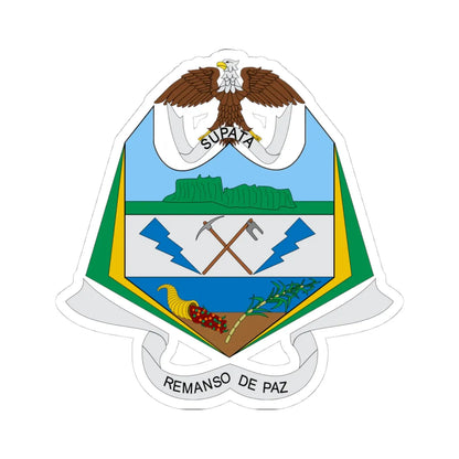 Escudo de Supatá (Colombia) (Coat of Arms) STICKER Vinyl Kiss-Cut Decal - The Sticker Space